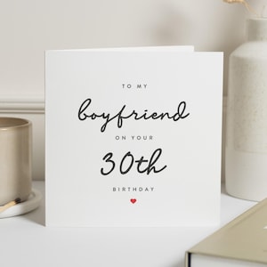 Carte 30e anniversaire pour lui, cartes 30e anniversaire petit ami, cadeau 30e anniversaire pour lui, carte 30e anniversaire pour homme, 30e anniversaire petit ami