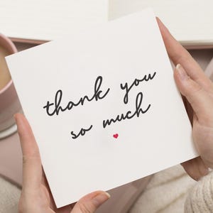 Carte de remerciement, Carte de remerciement personnalisée, Carte de remerciement, Cadeau de remerciement, Carte de remerciement spéciale, Pour un ami, Cartes de remerciement