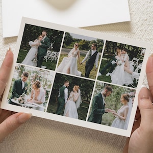 Landschaft Dankeskarten, Postkarte Hochzeit Dankeskarten mit Foto, personalisierte Dankeskarten Hochzeit, gefaltete Dankeskarten Hochzeitskarten