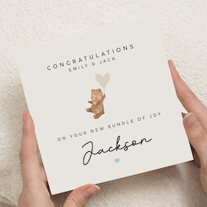 Carte de vœux pour les nouveaux parents
