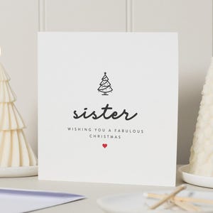 Biglietto di Natale per sorella, biglietto di Natale per sorella, biglietto di Natale per sorella, biglietti di Natale per sorella, biglietto di buon Natale per sorella, regalo per sorella