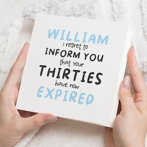 Funny 40th Birthday Card Friend, Thirties expired, Birthday 40th Card, 40th Birthday Gift For Boyfriend, Fortieth Birthday Card For Him