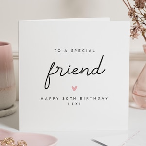 Carte 30e anniversaire pour elle, carte 30e anniversaire amie, joli cadeau 30e anniversaire, carte trentième anniversaire soeur, cadeau mignon 30e anniversaire