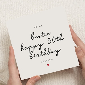 30th Birthday Card For Her, 30th Birthday Gift For Women, Best Friend 30th Birthday Card, 30th Birthday Gift For Best Friend, Happy 30th