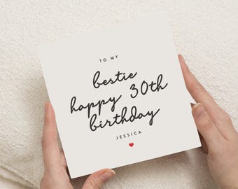 30th Birthday Card For Her, 30th Birthday Gift For Women, Best Friend 30th Birthday Card, 30th Birthday Gift For Best Friend, Happy 30th