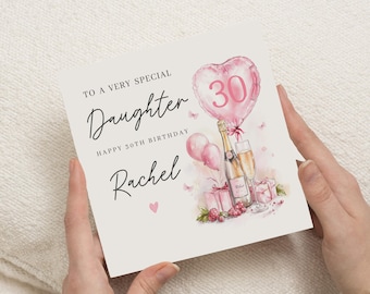 Daughter 30th Birthday Card, 30th Birthday Card For Her, 30th Birthday Card To Daughter, Daughter 30 Birthday Gift, Daughter 30th Gift