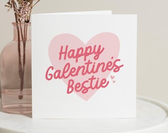 Galentines Day Card, Galentines Card For Bestie, Galentines Gift, Friend Galentines Card, Palentines Day Card, Galentines Day, Valentines