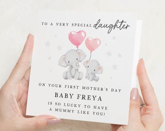 First Mother's Day Card For Daughter, First Mothers Day Card, Mother's Day Gift Daughter, 1st Mothers Day Card, Daughters First Mothers Day
