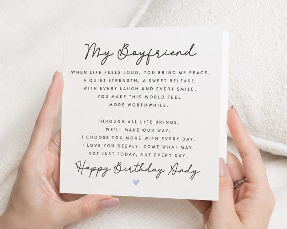 Old English Company Biglietto Romantico Per Fidanzato – Scritta “Thank You For Being You” – Interno Bianco, 150x150 Mm, Carta FSC