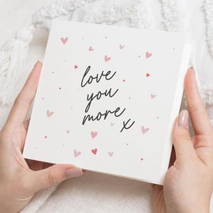 Carte Love You More, Carte de Saint-Valentin petit ami, Carte de Saint-Valentin pour lui, Cadeaux pour la Saint-Valentin, Cadeaux pour petit ami, Cartes de Saint-Valentin