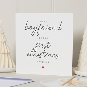 Weihnachtskarte Freund, Weihnachtskarte Freund, Weihnachtsgeschenk Freund, erste Weihnachten zusammen Karte, 1.Weihnachtskarte Freund
