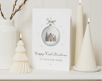 First Christmas Card, 1st Christmas Card, New Home Christmas Card, Christmas Card for New Home, New House Card, Housewarming Card