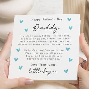 Carte de fête des pères de petit garçon, carte de fête des pères pour papa, jolie carte de fête des pères, carte de fête des pères papa, carte amour de fils