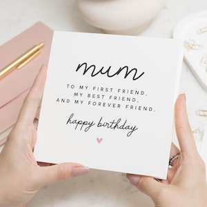 Carte d'anniversaire maman, jolie carte d'anniversaire pour maman, carte poème meilleure amie de maman, poème carte d'anniversaire maman, carte d'anniversaire maman, cadeau d'anniversaire maman