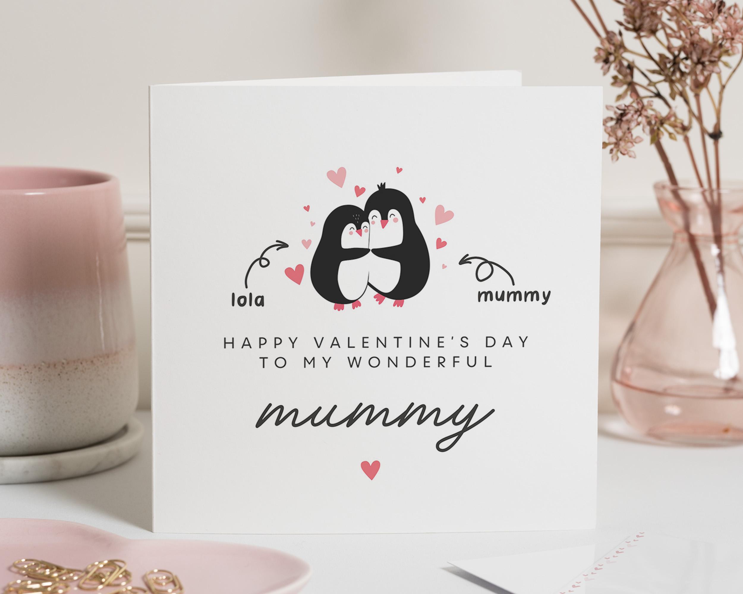 Mum Valentine Card, Valentines Card For Mum, Mum Valentines Card, Valentine Gift For Mummy, Happy Valentine's Mummy Gift, Mum Bestie Card