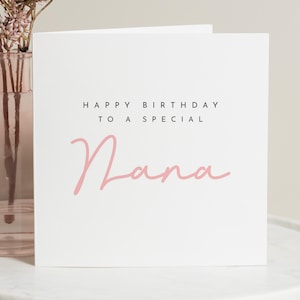 Carte d'anniversaire pour grand-mère, carte d'anniversaire grand-mère, carte d'anniversaire pour elle, carte d'anniversaire spéciale grand-mère, carte d'anniversaire personnalisée