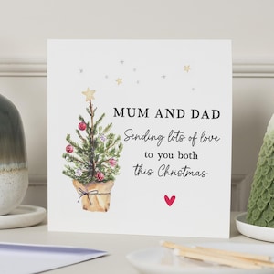 Weihnachtskarte Mama und Papa, Weihnachtskarten Mama und Papa, Weihnachtskarte für Eltern, Weihnachtskarte für Mama und Papa, für Eltern, Mama Papa, für Mama