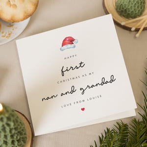 Erstes Weihnachten als Nanny und Opa Weihnachtskarte, Großeltern Weihnachtskarte, Nana und Opa, Nan, Oma und Opa Weihnachtskarte