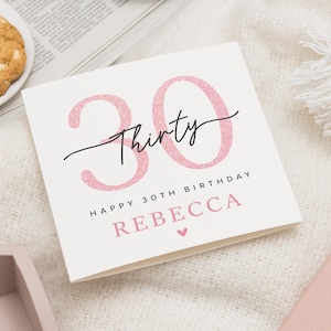 Carte 30e anniversaire pour elle, joyeux 30e anniversaire carte ami, Thiry and Fabulous 30e anniversaire carte, 30e anniversaire carte Bestie, meilleur ami