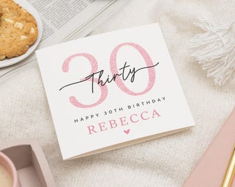 30th Birthday Card For Her, Happy 30th Birthday Card Friend, Thiry and Fabulous 30th Birthday Card, 30th Birthday Card Bestie, Best Friend