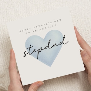 Fathers Day Card for Stepdad, Stepdad Fathers Day Card, Fathers Day Card from Stepchild, Personalised Fathers Day Card for Him