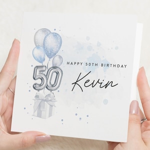 50. Geburtstagskarte für Männer, männliche 50. Geburtstagskarte, 50. Geburtstagskarte für Papa, Mann 50. Geburtstagskarte, Mann 50. Geburtstagsgeschenk, Bruder