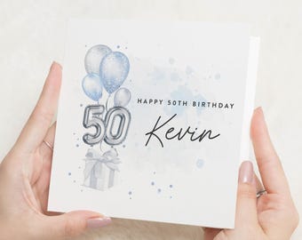 50th Birthday Card For Men, Male 50th Birthday Card, 50th Birthday Card For Dad, Husband 50th Birthday Card, Man 50th Birthday Gift, Brother