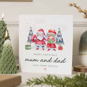 Mama und Papa Weihnachtskarte, Weihnachtskarte für Mama und Papa, Eltern Weihnachtskarte, personalisierte Weihnachtskarte für Eltern, Weihnachtsgeschenk