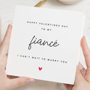 Valentinstagskarte für Verlobte, Ehemann, Valentinstagsgeschenke für ihn, Verlobte Valentinstagskarte, Valentinstagskarte Verlobte, Valentinstagskarte