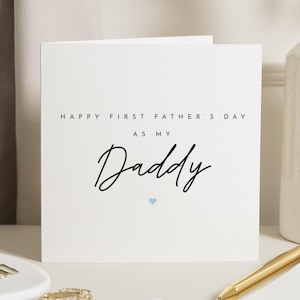 Erste Vatertagskarte, Vatertagskarte von Baby, Papa-Vatertagskarte, Vatertagskarte für ihn, neue Papa-Karte, personalisierte Karte