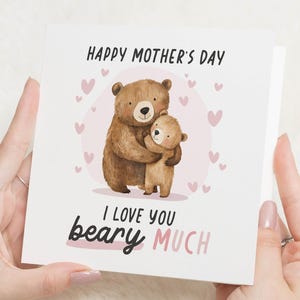 Mama Karte für Muttertag, Muttertagsgeschenk, Muttertagskarte, Muttertagskarten für Mama, alles Gute zum Muttertag, für Mama, ich liebe dich sehr