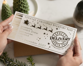 Lapland Reveal, Lapland Boarding Pass, Lapland Ticket, Lapland Invitation, Christmas Gift Voucher, Lapland Reveal Ticket, Boarding Pass Xmas