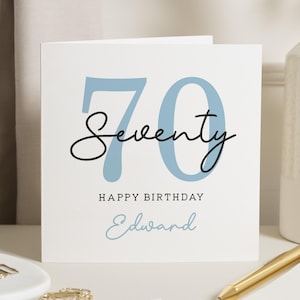 Carte des 70 ans de papa, carte d'anniversaire des 70 ans pour homme, cadeau de 70 ans, cadeau d'anniversaire important pour oncle des 70 ans, voeux d'anniversaire de papa, pour lui