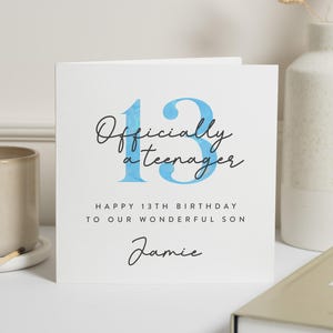 Carte de 13e anniversaire petit-fils, carte d'anniversaire pour garçon, pour fils, carte de 13e anniversaire neveu, cadeau spécial petit-fils de 13e anniversaire, carte de 13e garçon
