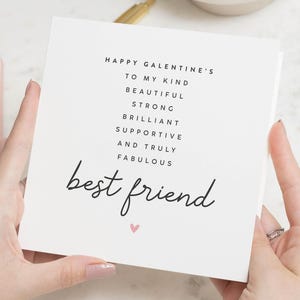 Galentines Tageskarte, Galentines-Karte für den besten Freund, Galentines-Geschenk, Freund Galentines-Karte, Bestie-Karte, Galentines-Tag, Valentinstag