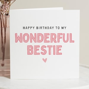 Bester Freund Geburtstagskarte, Bestie Geburtstagskarte, Bester Freund Karte, Geburtstagskarte Bester Freund, Geburtstagskarte Bester Freund, Wunderbare Bestie