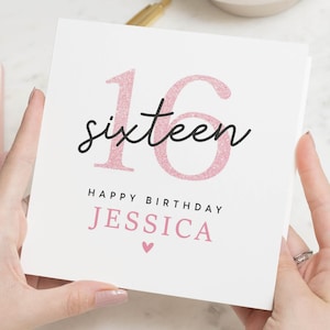 16e verjaardagskaart meisje, Sweet 16e verjaardagskaart, dochter 16e verjaardagskaart, Sweet Sixteen cadeau, kleindochter 16e verjaardagskaart, nichtje