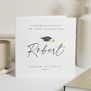 Graduation Card, Personalised Graduation Card, Graduation Card for Him, Graduation Card for Her, University Graduation Card