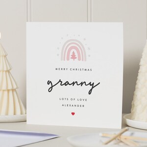 Oma Weihnachtskarte, Weihnachtskarte Oma, Weihnachtskarte für Nan, frohe Weihnachten Gran Karte, Nanny Weihnachtskarte, Oma Weihnachtsgeschenk