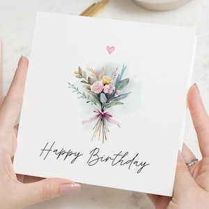 Blumen Geburtstagskarte Mama, Geburtstagskarte für Mama, Blumen Geburtstagskarte, Mama Geburtstagskarte, Geburtstagskarte Mama, Mama Geburtstagsgeschenk für Sie