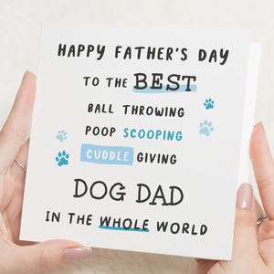 Fathers Day Card for Dog Dad, Funny Fathers Day Card, Dog Dad Card, Fathers Day Card from the Dog, Cute Fathers Day Card