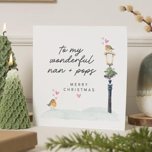 Nanny And Pops Weihnachtskarte, Nana and Pops Weihnachtskarte, Großeltern-Weihnachtskarte, Für Nan und Opa, Gran And Pops, Weihnachtsgeschenk