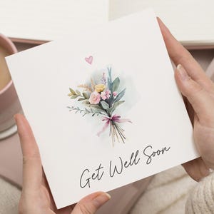 Gute Besserung Karte für Freund, Chirurgische Gute Besserung, Nach der OP, Krankenhausaufenthalt Karte, Gute Besserung Gft, Blumen, Florale Gute Besserung