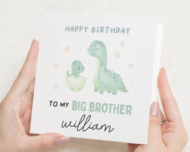 Carte d'anniversaire grand frère, carte d'anniversaire frère, meilleure carte d'anniversaire grand frère, cadeau d'anniversaire grand frère personnalisé, carte grand frère encore image 1