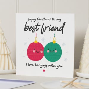 Bester Freund Weihnachtskarte, Freund Weihnachtskarte, Bestie Weihnachtskarte, Weihnachtskarte Bester Freund, BFF Weihnachtskarte, frohes Weihnachtsgeschenk