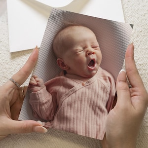 Personalised Baby Thank You Cards, New Baby Girl Photo Card, Baby Boy Thank You Cards, Baby Shower Thankyou Cards, Birth Announcement Cards