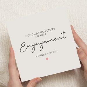 Gefeliciteerd verlovingskaart, gepersonaliseerde vriend verlovingskaart, verlovingscadeau, verlovingscadeau vriend, nog lang en gelukkig kaart