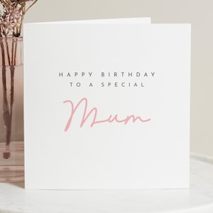 Geburtstagskarte für Mama, alles Gute zum Geburtstag Mama Karte, Geburtstagskarte für Sie, spezielle Mama Geburtstagskarte, einfache Geburtstagskarte