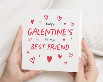 Galentines Day Card, Galentines Card For Bestie, Galentines Gift, Friend Galentines Card, Palentines Day Card, Galentines Day, Valentines