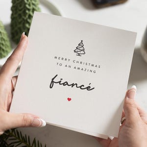 Verlobte Weihnachtskarte, Verlobte Weihnachtskarte, Weihnachtskarte Verlobte, Ehemann, Weihnachtskarte, Erstes Weihnachten als mein Verlobter, Weihnachtsgeschenk